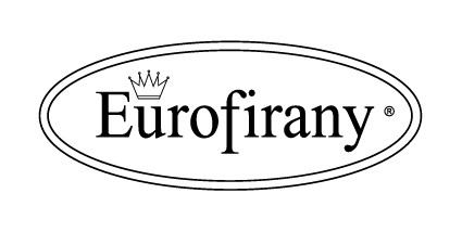 logotyp czarno-biały Eurofirany